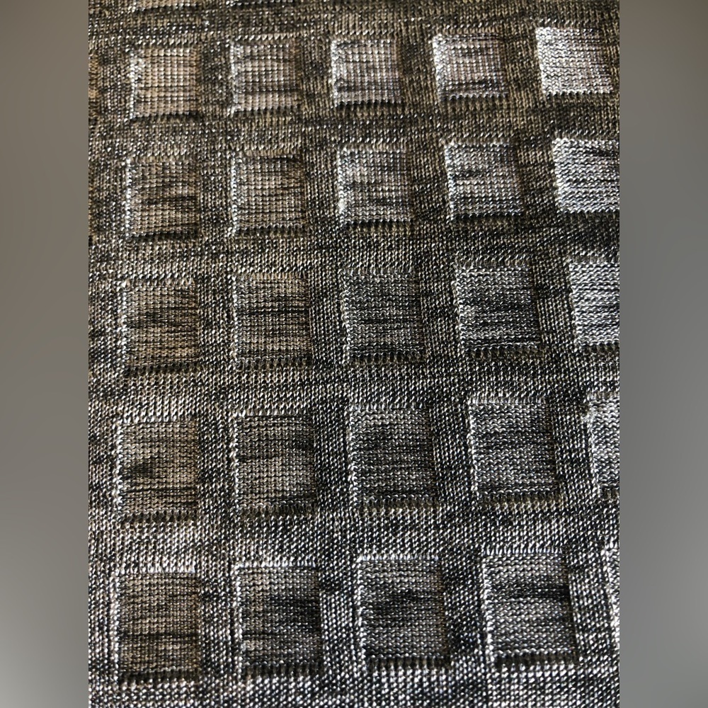 Zara silver metallic geometric tunic - Picture 4 of 6